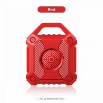 차 키케이스 스마트 자동차 홀더 커버 애플 에어 태그 안티 분실 키 체인 에어태그 트래커 장치 전체 보호 케이스 링 액세서리, Red