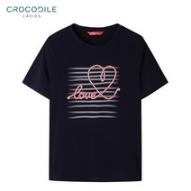 [크로커다일레이디] 데일리 라운드 티셔츠