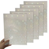 ohp필름 투명 손코팅 pvc 코팅 8.27x11.69 인치 나비 유리 하트 모양 홀로그램 콜드 라미네이트 필름 반짝, 10 8