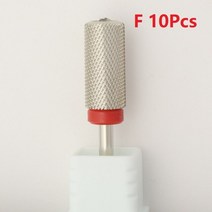 네일 드릴 비트 다이아몬드 대형 라운드 탑 배럴 텅스텐 스틸 카바이드 매니큐어 파일 액세서리 65mm, 14.Diamond F 10Pcs