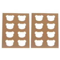 실리콘 랑그드샤 쿠키 몰드 곰얼굴