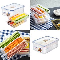 김밥재료 트레이 2.6L 3칸틀 보관 밀폐용기