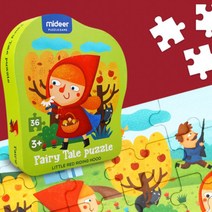 영아 아기 유아 놀이 교구 동화 퍼즐 - 빨간망토 소녀 / 영유아 아동 장난감 선물 3 4 5 살 세 여아 남아