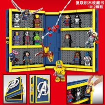 스파이더맨장난감 닥터옥토퍼스의트럭강도 아이언맨마크50 아이언맨대울트론 스파이더맨VS닥터옥터퍼스 닥터스트레인지 대혼돈의멀티버스 아이언스파이더맨 일렉트로 슈퍼히어로 스파이더 맨, 골드 Fulian 미니피겨 컬렉션 북