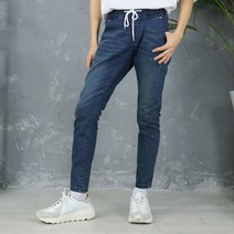 변필남 남자 융기모 청바지 스판 밴딩 데님 진 2컬러