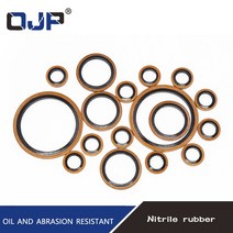 고압 유압 고무 오일 파이프 패드 씰 개스킷 M6/M8/M10/M12/M14/M16 60mm NBR 금속 구리 본드 와셔 오링 구색, [09] M22, 09 M22