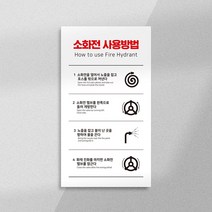 소화전 사용방법 피난구 유도표지 위치표시 소화전표지판 옥내 소화전함 호스 함 소방 안전 화재 방지, 01