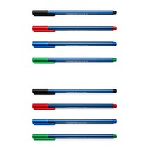 스테들러 437 트리플러스 삼각 볼펜 FM 필기감, F 레드