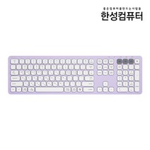 한성컴퓨터 듀얼무선 멀티페어링 키보드, 일반형, BK500, 퍼플