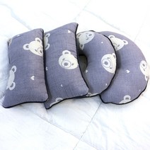 해피앤퍼피 강아지 이불 4중 요르거즈 천연면 블랭킷 이불 베개 사계절용 외출시 필수품 강아지집, 9.푸푸사각베게_그레이