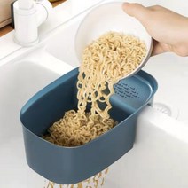 덕수샵 음식물 물기 제거 거름통 거치형 무타공 세세미 세제 야채 세척 까페 식당 주방 싱크대 물빠짐 음식물쓰레기통, 랜덤발송