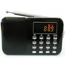 효도라디오 K-218 찬송가 포함, 블랙, K-218+찬송가