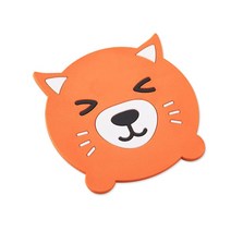 식탁 꾸미기 테이블 깔개 고급 식탁매트 플레이스매트만화 모양 내열성 실리콘 매트 음료 컵 컵 받침 미끄럼 방지 냄비 홀더 플레이스 매트 주방 액세서리 가제트 세트, 하나, 5