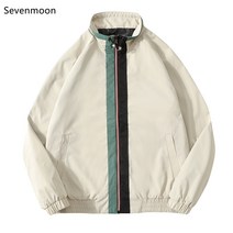 Sevenmoon 오버핏 간략하다 여름남자 데일리 경박스럽다 재킷
