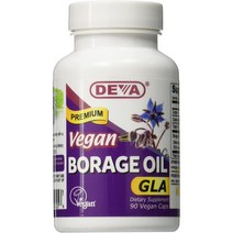 Deva Vegan Vitamins 데바비건비타민 Borage Oil GLA 보라지유 감마리놀렌산 효능 500mg(90캡슐), 90캡슐, 1개