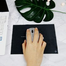 (국산) 휴대용 마우스패드 겸용 초극세사 안경닦이 스마트폰클리너 액정클리너 모니터클리너, 마우스패드 다용도 클리너