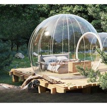 에어 텐트 하우스 투명 야외 풍선 룸 에어텐트 감성 쉘터 캠핑 리빙쉘 글램핑, 직경 5 미터