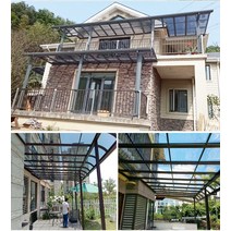 원두막 파고라 정자 텔레스코픽 자동차 창고 모바일 텐트 주차 지붕 발코니 마당 야외 알루미늄 합금, 한개옵션0