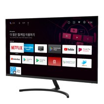 큐빅스 FHD 27인치 스마트모니터 75Hz 안드로이드 11 무선 WIFI 블루투스 OTT시청가능 넷플릭스 유튜브