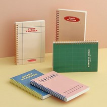 [인디고] 기본 스터디 플래너 / 4개월 데일리 스프링제본 코델형, 베이지