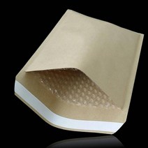 크라프트 에어캡 안전봉투 24X28cm 접착4.5cm 10매 에어캡봉투 도서포장 뽁뽁이봉투 택배봉투 안전봉투