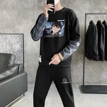 경이로운소문 시그니처 맨투맨 남성트레이닝세트 q