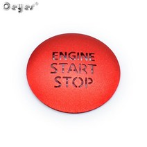 자동차원격시동 스마트 버튼 원격시동ceyes 자동차 액세서리 엔진 스티커 스타일링 시작 스톱 링 auto button trim cover case for lexus for, 빨간 버튼 커버