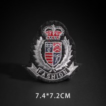 중사기 보트 앵커 패치 아이언 온 골드 5-뾰족한 별 글자 VIP 대학 배지 의류 장식, 25 N5-BT3307