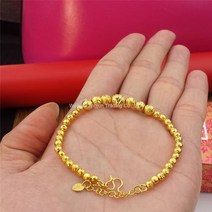 WARM 베트남 사금 여성 24K 순 골드 액세서리 999오래 되다 색상이변하지않음 라이크 태국 자여자 팔찌