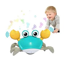 Baby Toys Crawling Crab Infant Tummy Time Toys 6 to 12-18 Months Light-up Musical Walking Sensory