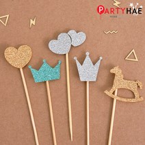 파티해 파티 케이크 토퍼&픽, F05_펠트데코픽세트5
