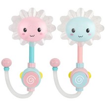 베이앤비 해바라기 아기 목욕 놀이 장난감 샤워기, 블루