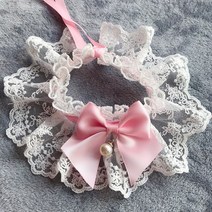 Tulle Bowknot Dog Bows 고양이 액세서리 맞춤형 핑크 레이스 조절 가능한 개 Bib Bandana 귀여운 마카롱 애완 동물 목 장식 스카프 Ragdoll, [01] XS length15cm-20cm, [11] 11