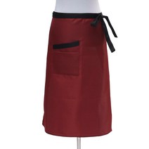 셀러즈 심플 롱 허리 앞치마 레드블랙