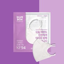 KF94 블루본 클래식 새부리형 초소형 마스크 80매, 화이트