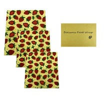 밀랍 재사용 가능한 식품 포장 지속 플라스틱 없음 보관 유기농 샌드위치 용 집착 랩 교체, [04] 3pcs for set, [01] 3pcs for set