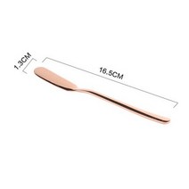 치즈 커터 슬라이서 나이프 그라인더 스테인레스 스틸 버터 과일 포크 스프레더 쉬운 확산, 11 Knife Rose Gold