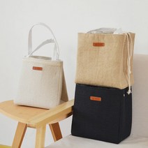 보냉 휴대용 가방/보온 보냉 쿨러 직장인 런치백 이유식 냉온백, 베이지