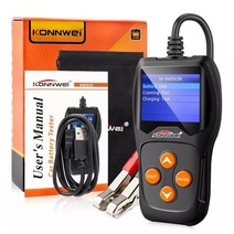 KONNWEI KW600 전문차량배터리 테스터 배터리 건강용 크랭크 테스트 도구 100-2000CCA 충전 12V, 01 KW600