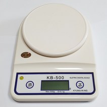 전자저울 kb500/ 경인산업 주방저울 디지털 가정 사무실용 계량기 과학 실험실습 학습준비물