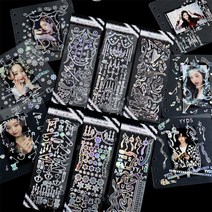 크리 에이 티브 갤럭시 시리즈 아이돌 카드 스티커 눈송이 음악 점수 스크랩북 매뉴얼 크리스마스 선물 장식 문구, 01 6Style