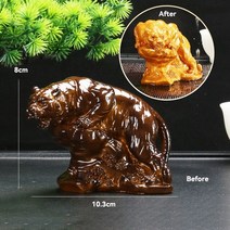 삼족두꺼비 재물 금전운 풍수 장식품 변색 황금 인형 조각 동상 행운 책상 책장 차 룸, 호랑이