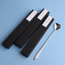 [일상선물] 엔젤하트롱 행사기념선물 롱티스푼포크 1P 웨딩답례품, 인쇄함, ⑬[맞춤제작]60개 이상 시 가능