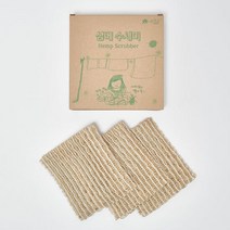예고은 삼베 수세미 고급형 3개 세트, 단품