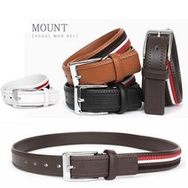 [MOUNT] 남성 천연소가죽벨트 매쉬포인트 캐주얼 벨트 청바지 BM337