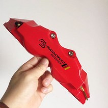 호환용 캘리퍼커버 브레이크 디스크 차량 튜닝 커버 마쓰다 스피드 카 캘리퍼 MS 스포츠 스티커 배지 엠블럼 4 개 또는 2, 9.Red MS - 2 pcs M and 2 pcs S