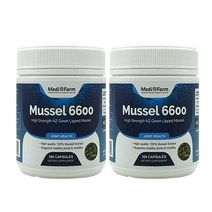 메디팜 뉴질랜드 초록입홍합 6600mg 300캡슐 x 2개 세트 고함량, 1세트
