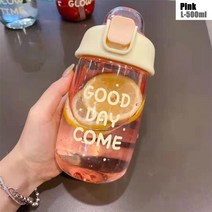 Portable Transparent High-capacity Leakproof Water Jugs Water Bottle Sports Drinking Cup Travel Kett, 03 pink-500ML