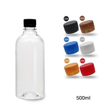 PET 더치커피병 N 500ml 기본캡-2개입 음료 페트용기, 더치커피병 N 500ml 기본캡-2개입-블랙캡, 2개