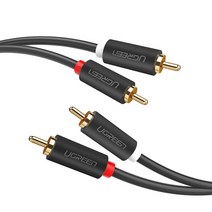 UGREENRCA 스테레오 케이블 2RCA Male to 오디오 홈 시어터 HDTV 앰프 하이파이 시스템, RCA to RCA_CHINA | 0.5m